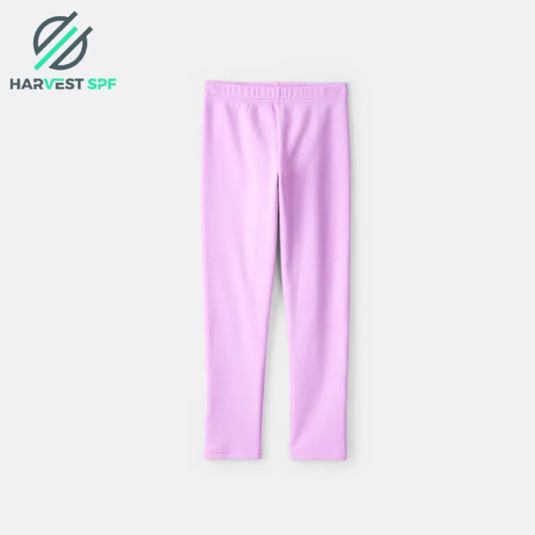 Light purple leggings laid flat