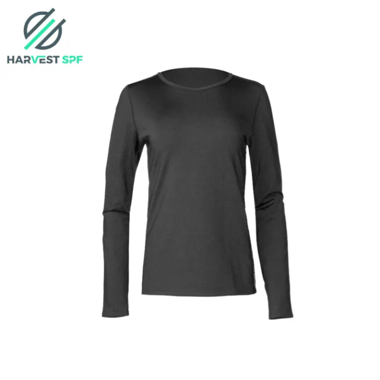 Top de manga larga negro extendido